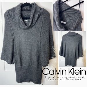 Calvin Klein Sweaters | Calvin Klein Black Cowl-Neck Sweater